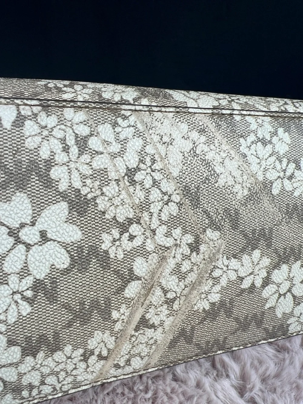Michael Kors Cindy Medium Dome Satchel Floral MK Logo Print Pink - Picture 7 of 11